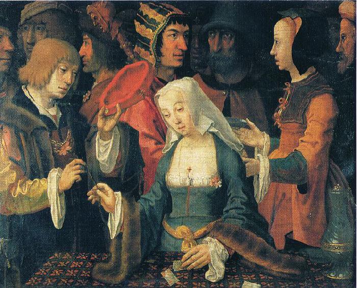 Lucas van Leyden The fortune-teller. oil painting picture